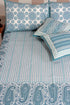 20s Cotton Cushion Cover In Teal Floral Print